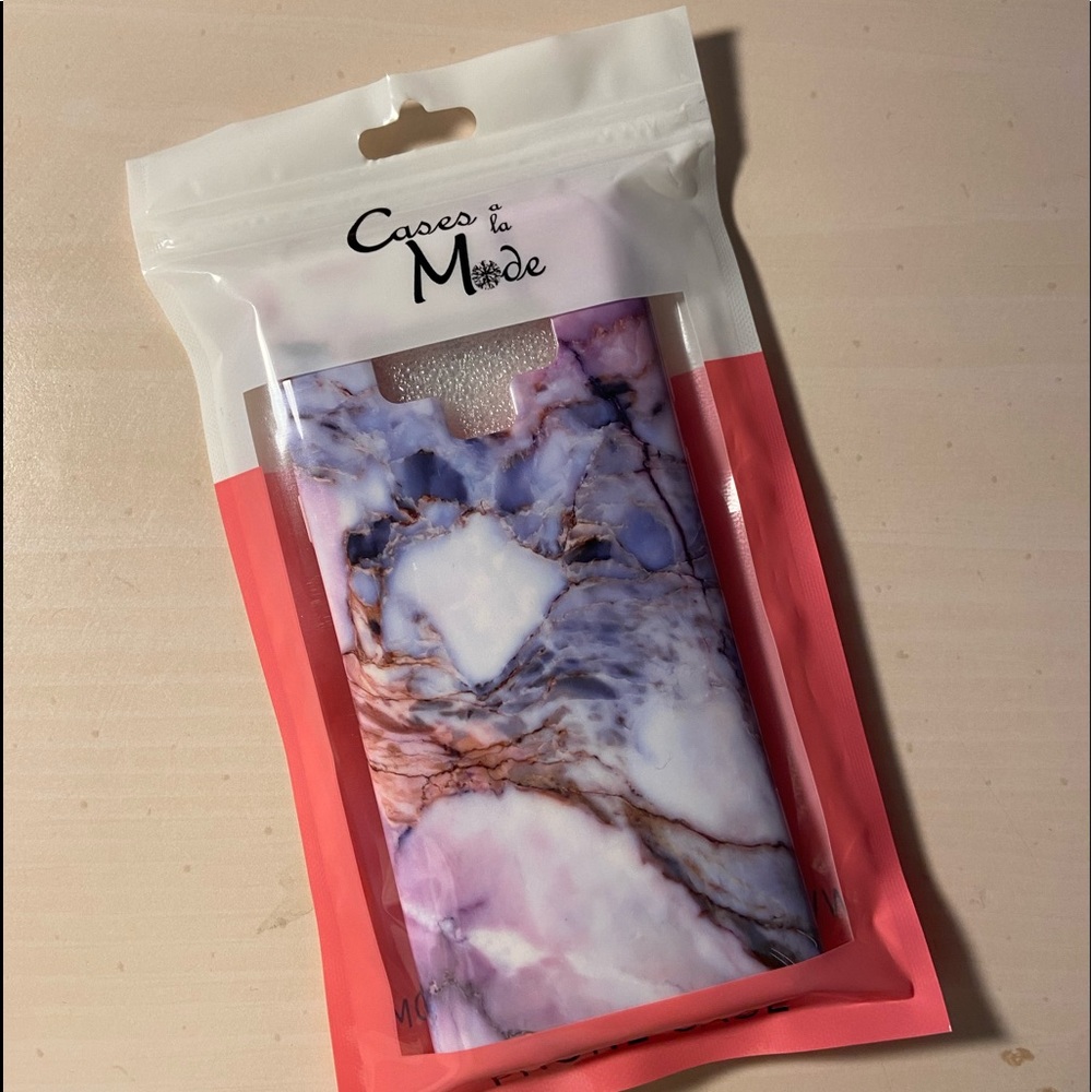 Pink White Pastel Protective Marble Phone Case
